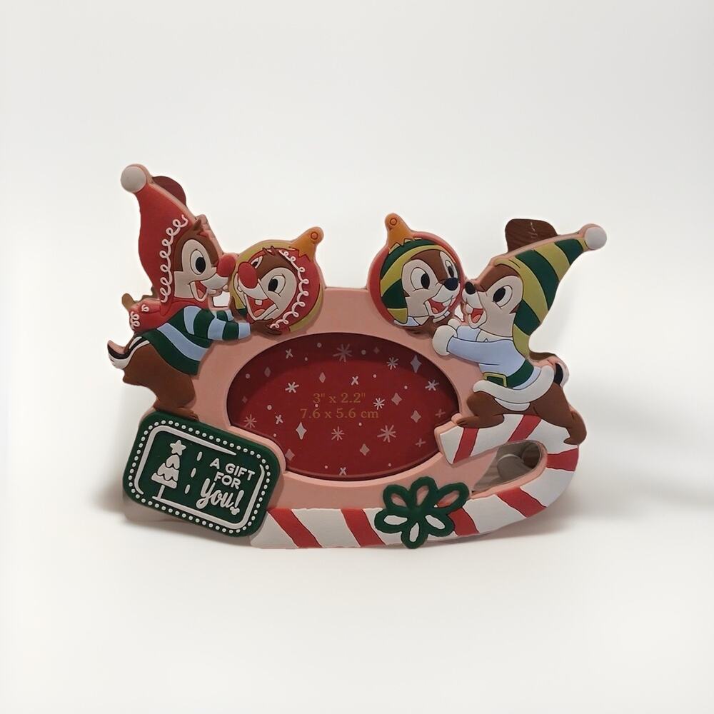 Disney Parks 2024 Chip n Dale Holiday Picture Frame Brand New Christmas